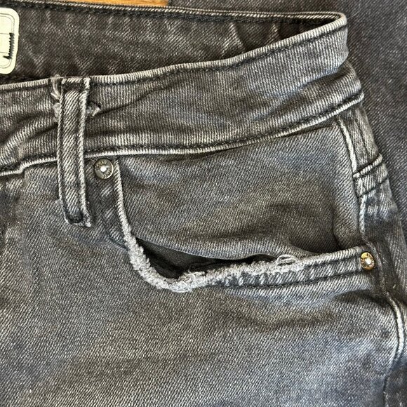 Free People High Rise, Skinny Jeans, Black Wash - Size 28 - Picture 5 of 10